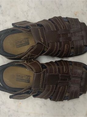 Dexter Brown Boys Leather Fisherman Sandals